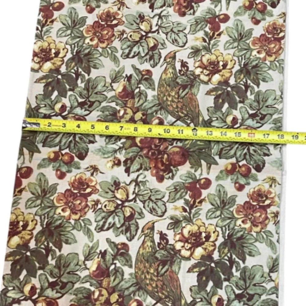 New Pottery Barn 6 Napkins Matching Table Runner Giorgetta Pheasant Grapes Linen